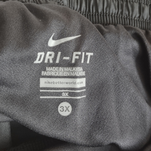 Nike Dri- Fit Black White Athletic Running Shorts Size 3X - Picture 5 of 5